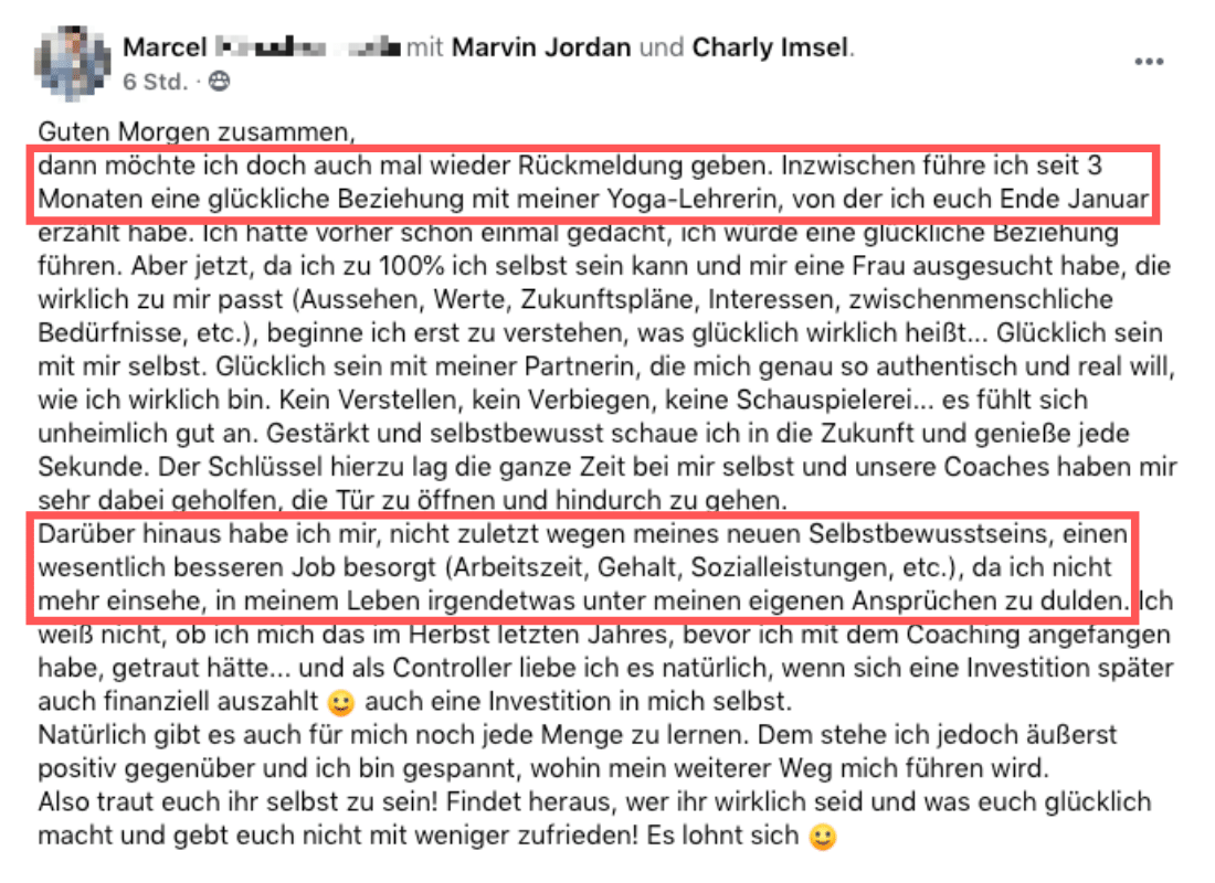 Marcels Erfahrungsbericht